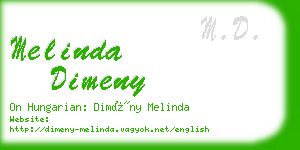 melinda dimeny business card